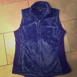 North Face fuzzy vest